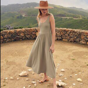 Cuyana Sage Green Maxi Dress